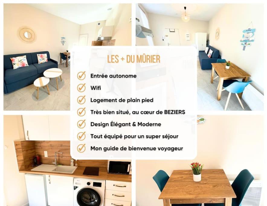 Studio bien équipé à 2 pas de la gare Béziers Extérieur photo